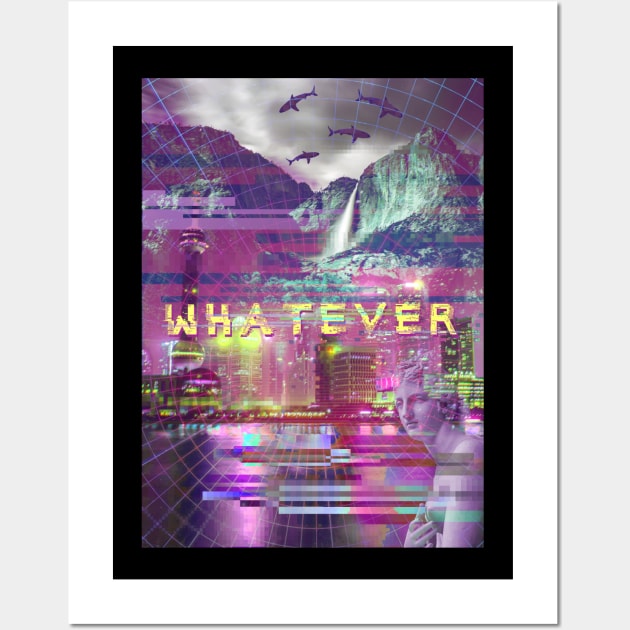 a e s t h e t i c WHATEVER vaporwave Wall Art by FandomizedRose